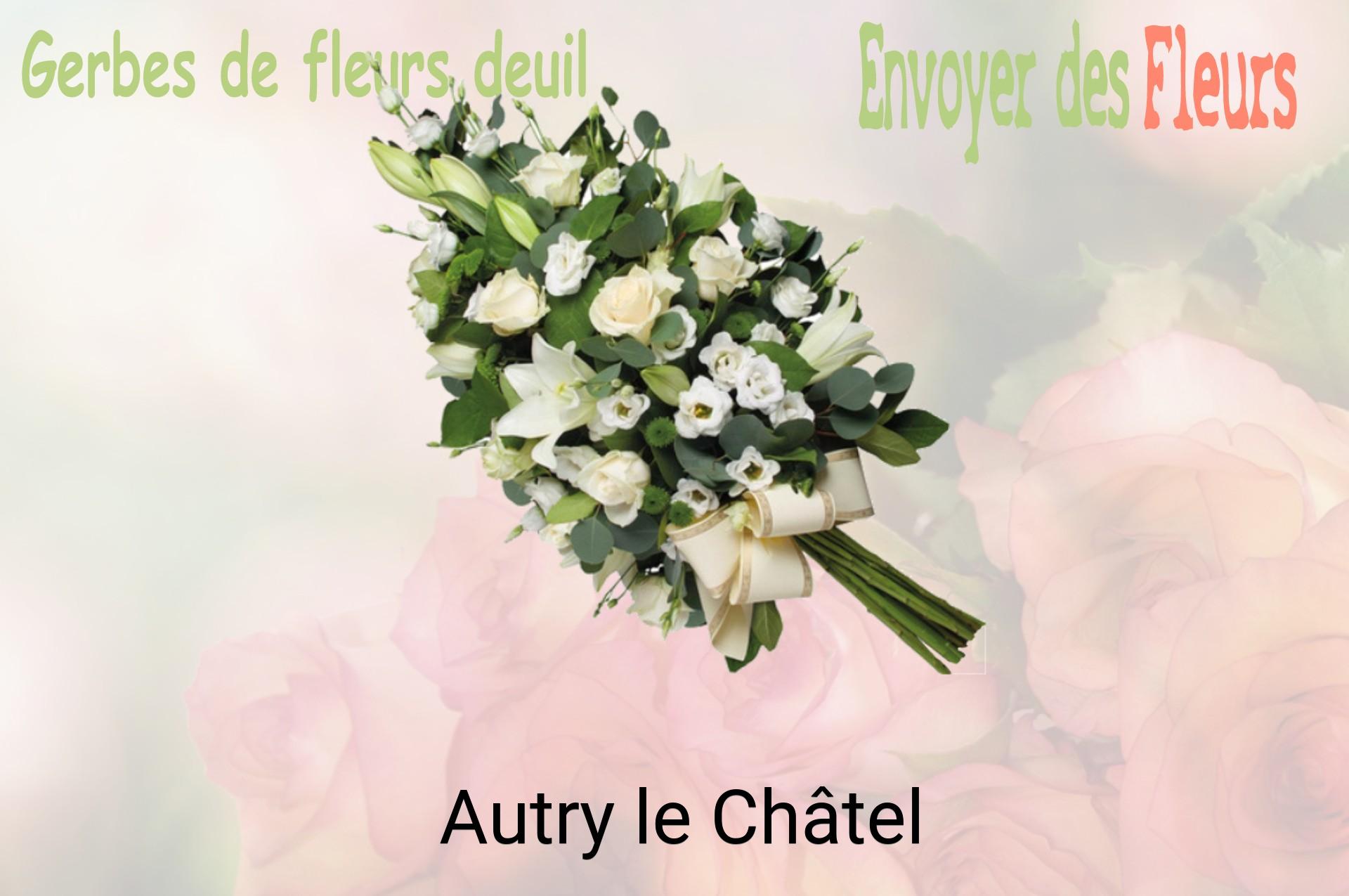 Gerbe de fleurs de deuil livrée à Autry-le-Châtel